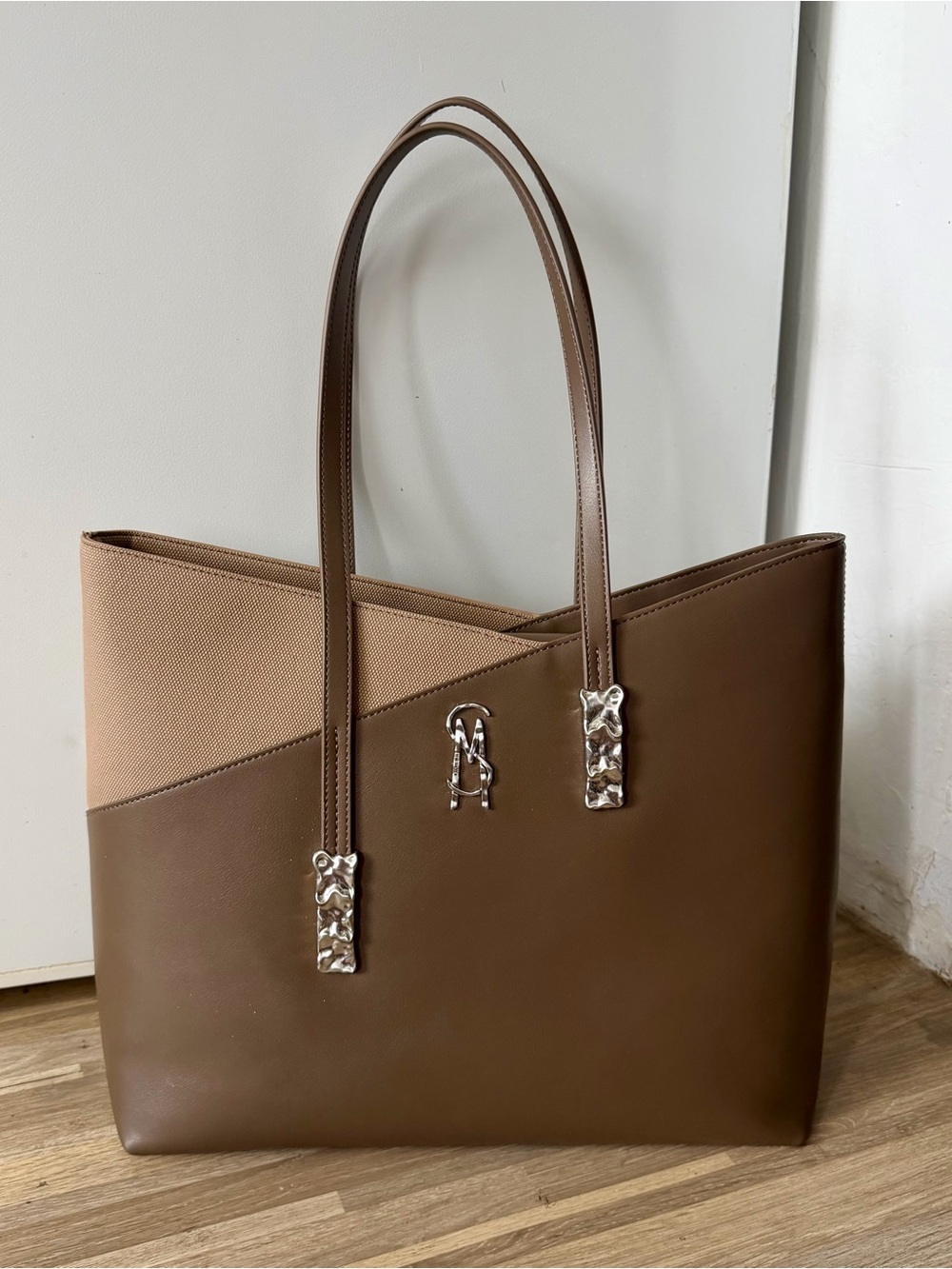 Steve Madden Beliott Olive Satchel Tote Bag, NWOT